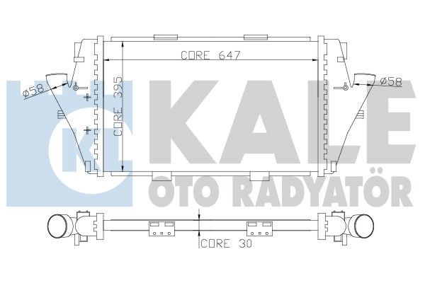 KALE OTO RADYATÖR Kompressoriõhu radiaator 346100